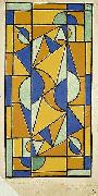 Theo van Doesburg Color design for Dance II. oil